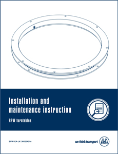 BPW-Turntables-installation-and-maintenance-instruction Ancillary Products | light weight components & quality technology